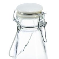 Artikel Flaskedekoration glasflaske med låg Ø8cm 24cm