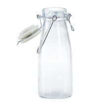 Artikel Flaskedekoration glasflaske med låg Ø8cm 24cm