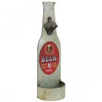 Flaskeåbner vintage metal dekoration med opsamlingsbeholder H41cm