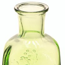 Artikel Flaskevase glasvase med motiv flaske glas grøn H19cm 2stk