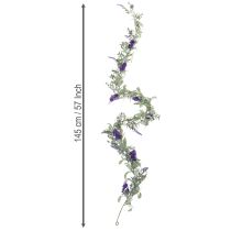 Artikel Lilla guirlande kunstig forårsdekoration til særlige lejligheder og sæsonbestemt design 145 cm 2 stk.