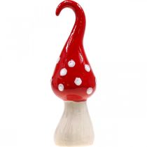 Artikel Deco Fluesvamp Keramik Deco Champignon Rød Hvid Ø6,5cm H21cm