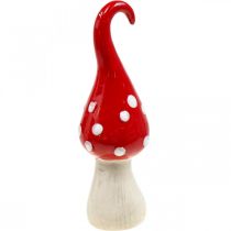 Artikel Deco Fluesvamp Keramik Deco Champignon Rød Hvid Ø6,5cm H21cm