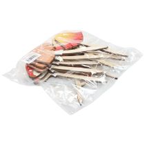 Artikel Flyvepil dekorative træpropper blomsterpropper træ 18 cm 12 stk