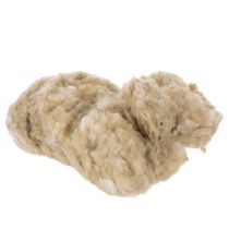 Artikel Naturlig beige fåreuld, løs, til hobby og dekoration, 250 g