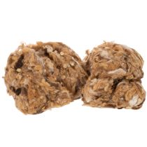 Artikel Brun meleret fåreuld, naturlig uld, løs, til hobbyarbejde, 250 g