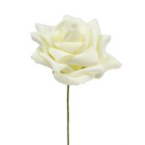 Artikel Skum Rose Ø 10cm creme 8 stk