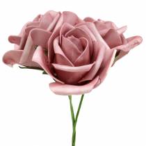 Artikel Skumrose Ø7,5cm gammelrosa 18 stk