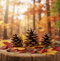 Artikel Sorte fyrrekogler 5cm natur 5stk