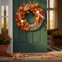 Artikel Dekorative juteringe, naturlig stil, hængende dekoration, boho-stil, Ø38 cm, 2 stk., metalringe, vægdekoration, vinduesdekoration