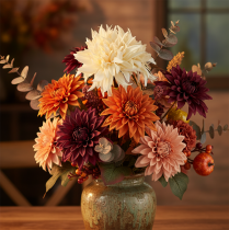 Artikel Kunstig dahliacreme 25,5cm 3stk