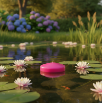 Artikel Flydende lys i højden til festlig bordpynt af enhver art, 8 cm, 8 stk.