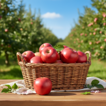 Artikel Dekorativ æble rød kunstig frugt Real Touch 9cm