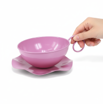Artikel Metalkrus Ø16cm H9cm Dekorativt krus med underkop Pink 2 stk.