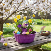 Artikel Bundt kageform, metal, dekorativ kageform, lilla, Ø23 cm, H12 cm