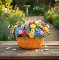 Artikel Metal dekorativ bageform Bundt kage orange Ø23cm H12cm