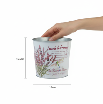 Artikel Metalplantekasse til lavendel, lille, Ø18 cm H15,5 cm