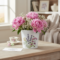 Artikel Urtepotte, urtepotte, metalplade, plantekasse Ø15cm H14cm