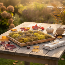 Artikel Mosbillede, ægte mosbillede med ramme, konserveret, 40×30 cm