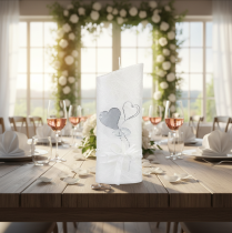 Artikel Bryllupslys, sølvbryllupslys, hvidt lys 220/85 mm