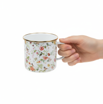 Artikel Emaljeret plantebæger til blomster, Ø11 cm