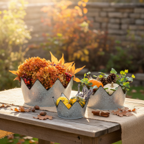 Artikel Dekorativ skål metal skål krone Ø26,5/22,5/19cm sæt med 3