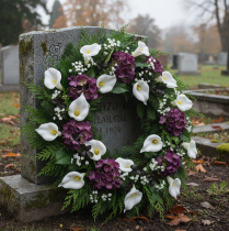 Artikel Calla liljer på wire, små, hvide, 50 stk.