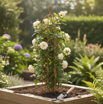 Artikel Havespalier, klatrehjælp til roser og andre klatreplanter, ideelt havedesign, 108 cm, sæt med 2.