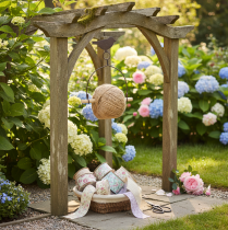Artikel Praktisk dekorativ båndholder, fugl, shabby chic