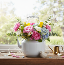 Artikel Dekorativ metalkande med vintage-look til blomsterarrangementer