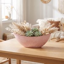 Artikel Dekorativ skål planteskål lyserød 34 cm x 11 cm H11 cm
