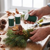 Artikel Blomstertråd dekorativ tråd myrtetråd grøn 0,30 mm 100 g 3 stk.