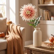Artikel Krysantemum blomstergren pink kunstig 64cm