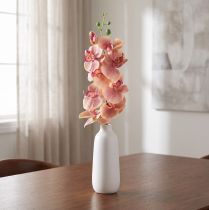 Artikel Orkidé Phalaenopsis kunstig 9 blomster pink vanilje 96cm