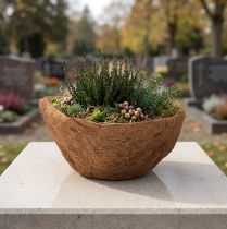 Artikel Blomsterskål rund, naturfiberskål, kokosplanteskål ca. 30 cm
