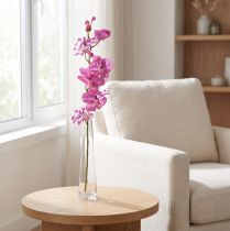 Artikel Orkidé Phalaenopsis kunstig 6 blomster lilla 70cm