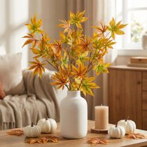 Artikel Kunstig gren ahorn orange rød deco gren efterårsdekoration 60cm