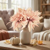 Artikel Dahlia kunstige blomster pink blomst Ø15cm L28cm 3 stk