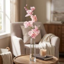 Artikel Orkidé Phalaenopsis kunstig 6 blomster pink 70cm