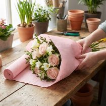 Artikel Blomsterhandler crepepapir, lyserød, 50x250 cm