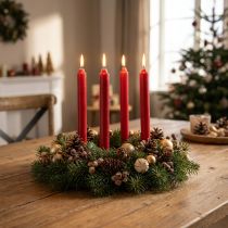 Artikel Taper stearinlys Røde stearinlys Lyspynt Jul Ø21/170mm 6 Stk