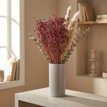 Artikel Tørt Græs Tørret Hør Gammel Pink H50–55cm 80g
