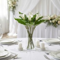 Artikel Calla Lily Kalla Kunstige Blomster Hvide Eksotiske Blomster 34cm