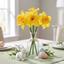 Artikel Påskeliljer dekoration kunstige blomster gule påskeliljer 38cm 3 stk
