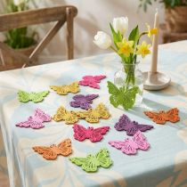 Artikel Scatter dekoration sommerfugl træbord dekoration fjeder 4×3cm 72 stk
