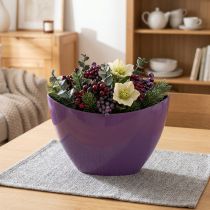 Artikel Plantebåd dekorativ skål lilla 20×9cm H12cm