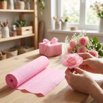 Artikel Blomsterhandler crepepapir lyserød 50x250cm