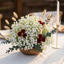 Artikel Hvid Gypsophila kunstig L30cm 12stk