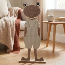 Artikel Filt dekorativ frø med garnbukser beige dekorativ figurfilt H51,5cm