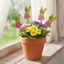 Artikel Blomsterprop frøprins dekorativ stik træ 8cm 12 stk
